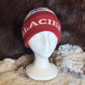 Deep rust orange  'GLACIER' Knit Beanie Hat OS (6022A)